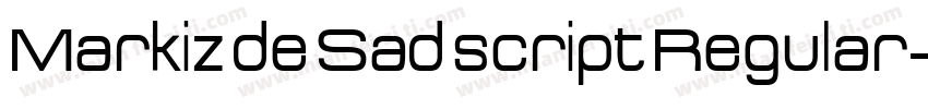 Markiz de Sad script Regular字体转换